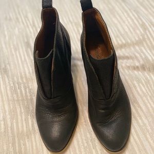 Lucky Brand Black Leather Booties